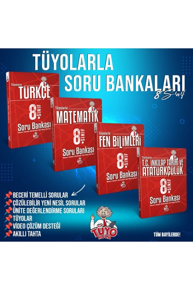 TÜYOLARLA MATEMATİK 8. SINIF SORU BANKASI