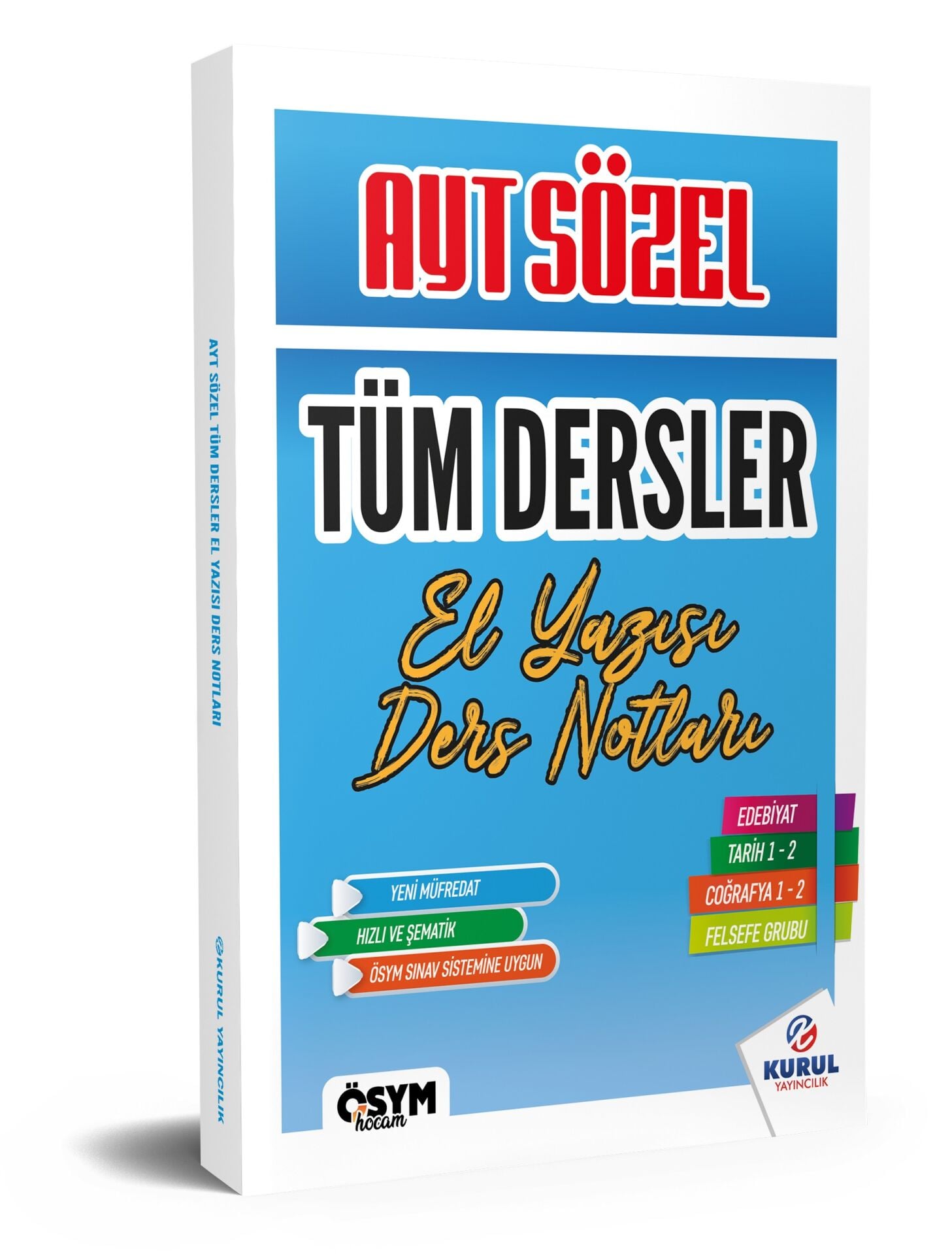 AYT Sözel Tüm Dersler El Yazısı Ders Notları - Kurul Yayıncılık
