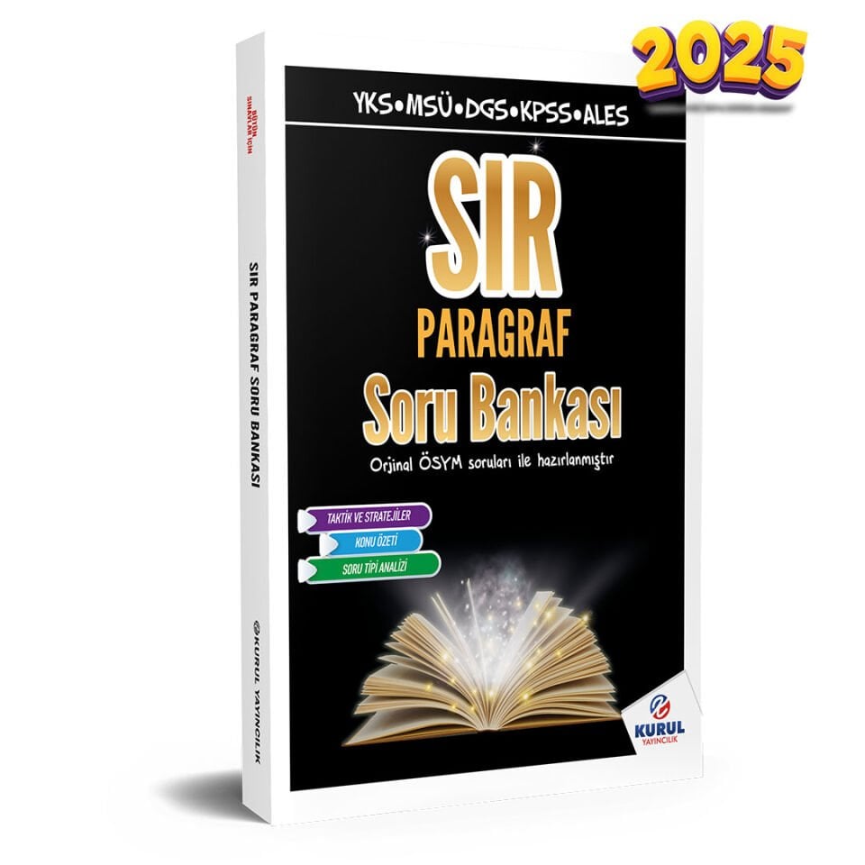 Sır Paragraf KPSS ALES DGS MSÜ Paragraf Çıkmış Sorular - Kurul Yayıncılık