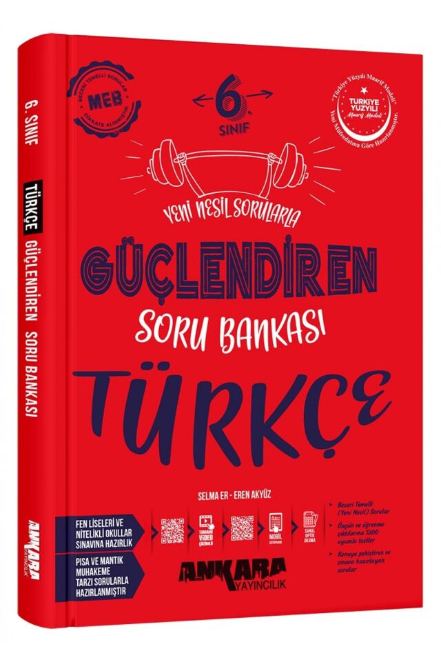 Ankara 2025 6. Sınıf Türkçe Güçlendiren Soru Bankası Güncel Müfredat