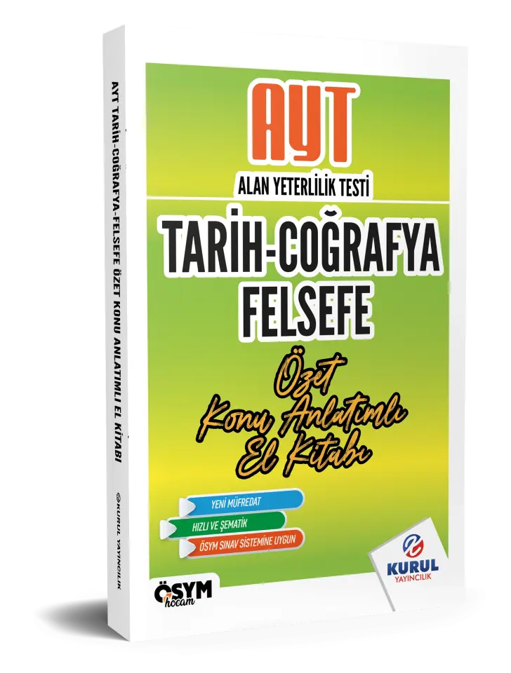AYT Tarih Coğrafya Felsefe Özet Konu Anlatımlı El Kitabı - Kurul Yayıncılık