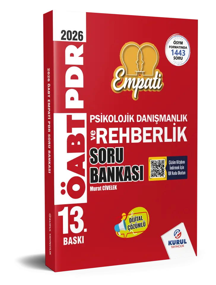 2026 ÖABT Empati Psikolojik Danışmanlık ve Rehberlik  Çözümlü Soru Bankası - Kurul Yayıncılık