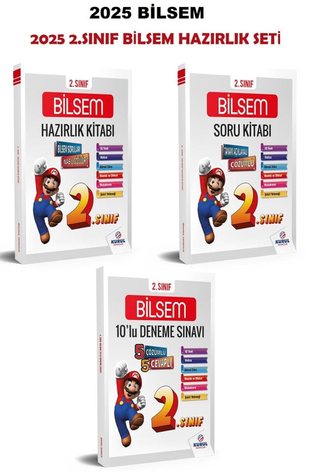 2. Sınıf Bilsem Hazırlık Seti Konu Soru Deneme 3'lü Set - Kurul Yayıncılık