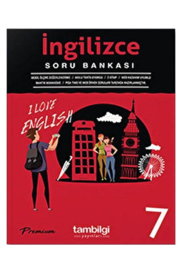 7. Sınıf Premium Serisi İngilizce Soru Bankası Tambilgi Yayınları