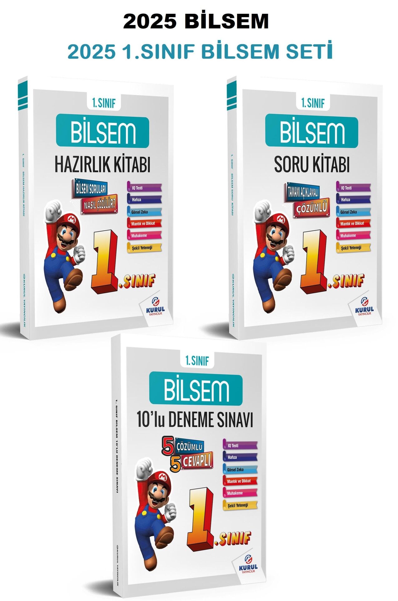 1. Sınıf Bilsem Hazırlık Seti Konu Soru Deneme 3'lü Set - Kurul Yayıncılık