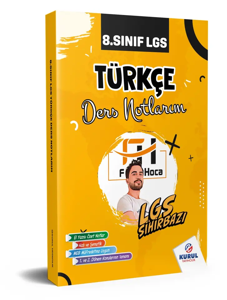 8. Sınıf LGS Sihirbazı Türkçe Ders Notlarım - Kurul Yayıncılık