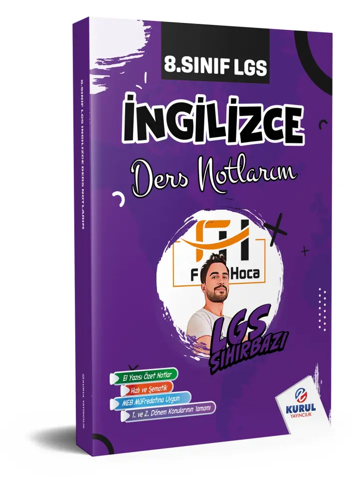 8. Sınıf LGS Sihirbazı İngilizce Ders Notlarım - Kurul Yayıncılık