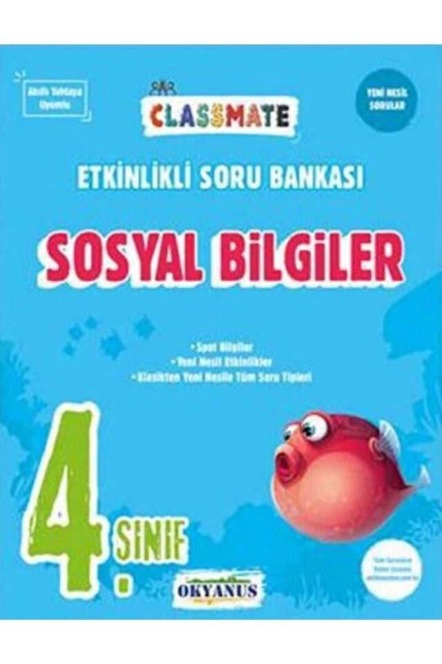 4. Sınıf Sosyal Bilgiler Classmate Etkinlikli Soru Bankası / Okyanus Yayınları / 9786059565752