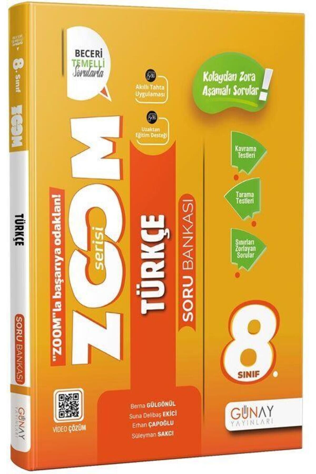 8. Sınıf Zoom Serisi Türkçe Soru Bankası - Günay Yayınları