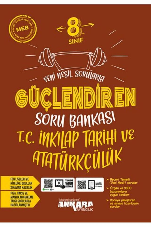 8. Sınıf Güçlendiren İnkılap Tarihi Soru Bankası - Ankara Yayıncılık