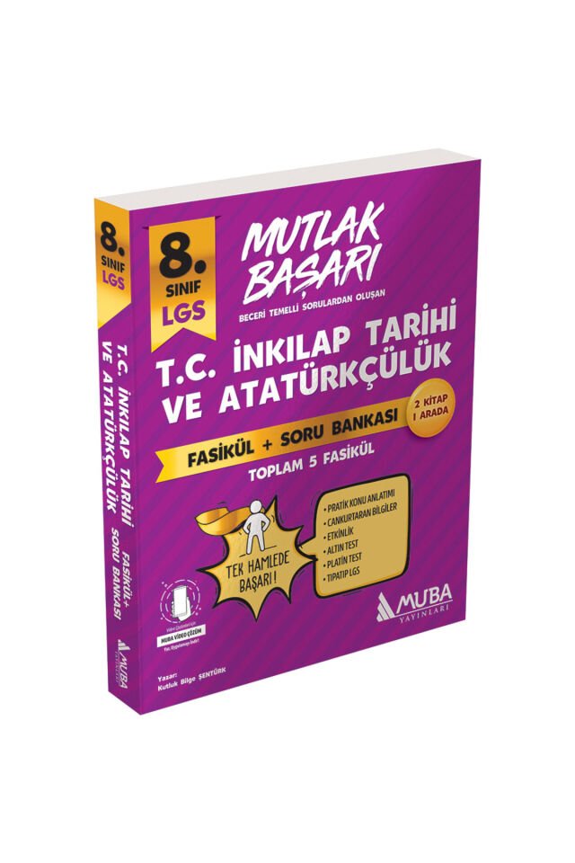 8. Sınıf Mutlak Başarı İnkılap Tarihi ve Atatürkçülük Fasikül + Soru Bankası - Muba Yayınları
