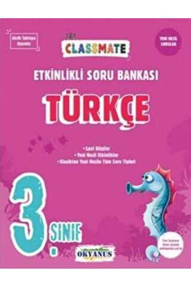 Okyanus Yayınları 3. Sınıf Türkçe Classmate Etkinlikli Soru Bankası