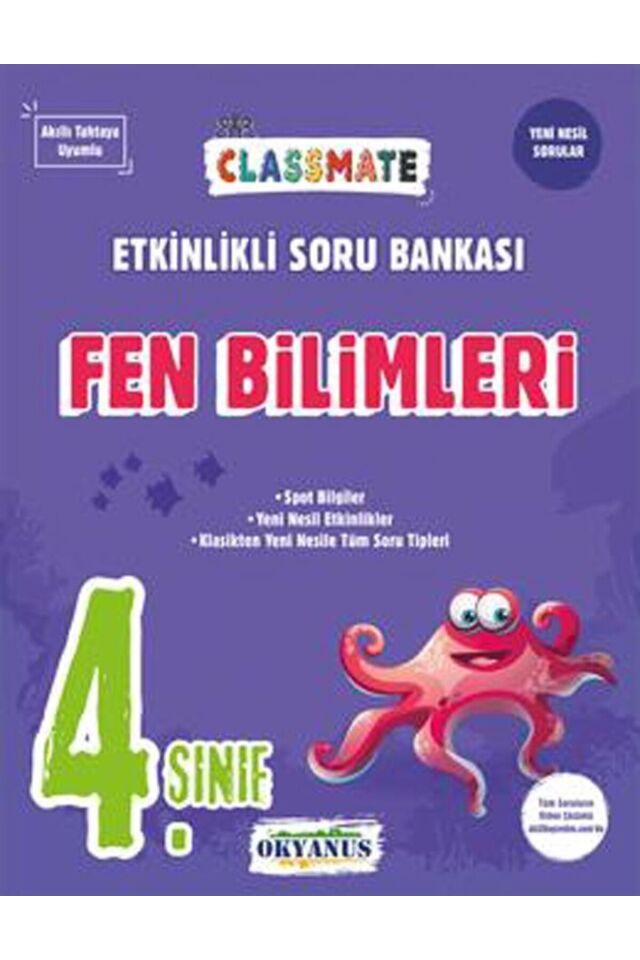 4. Sınıf Classmate Fen Bilimleri Etkinlikli Soru Bankası