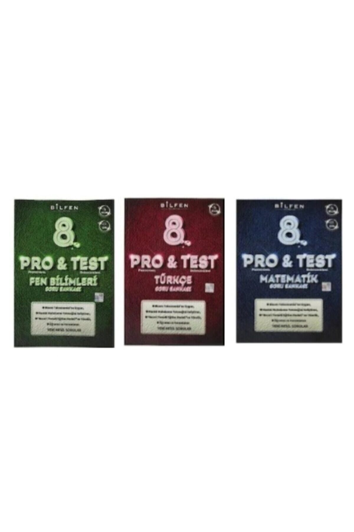 Bilfen Pro Test 8. Sınıf Matematik - Fen -türkçe Soru Bankası Set (2021 Yeni Müfredat)