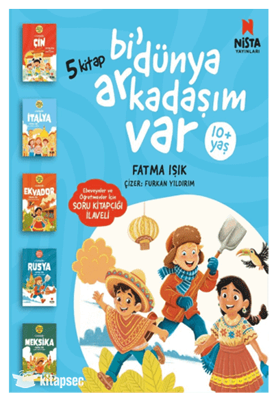 Bi Dünya Arkadaşım Var (5 Kitap + Soru Kitapçığı) - Fatma Işık - Nista Yayınları