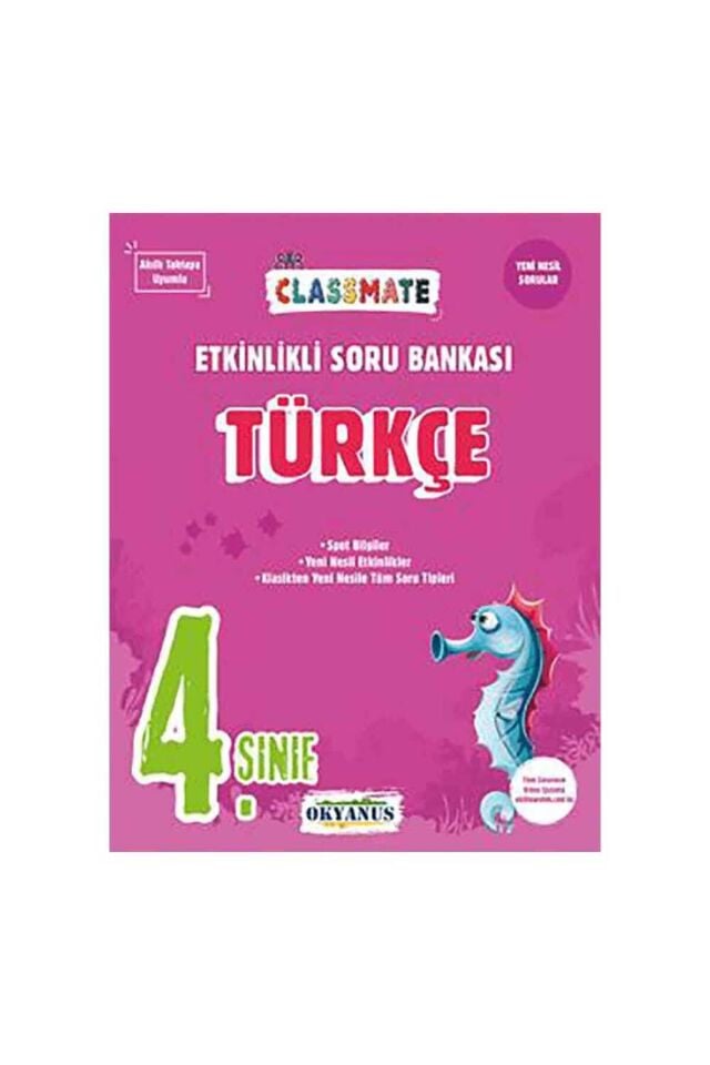 Okyanus 4.Sınıf Türkçe Classmate Soru Bankası