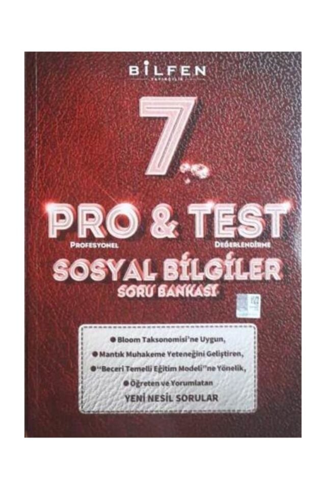 7.Sınıf Sosyal Bilgiler Pro-Test Soru Bankası + sürpriz hediye