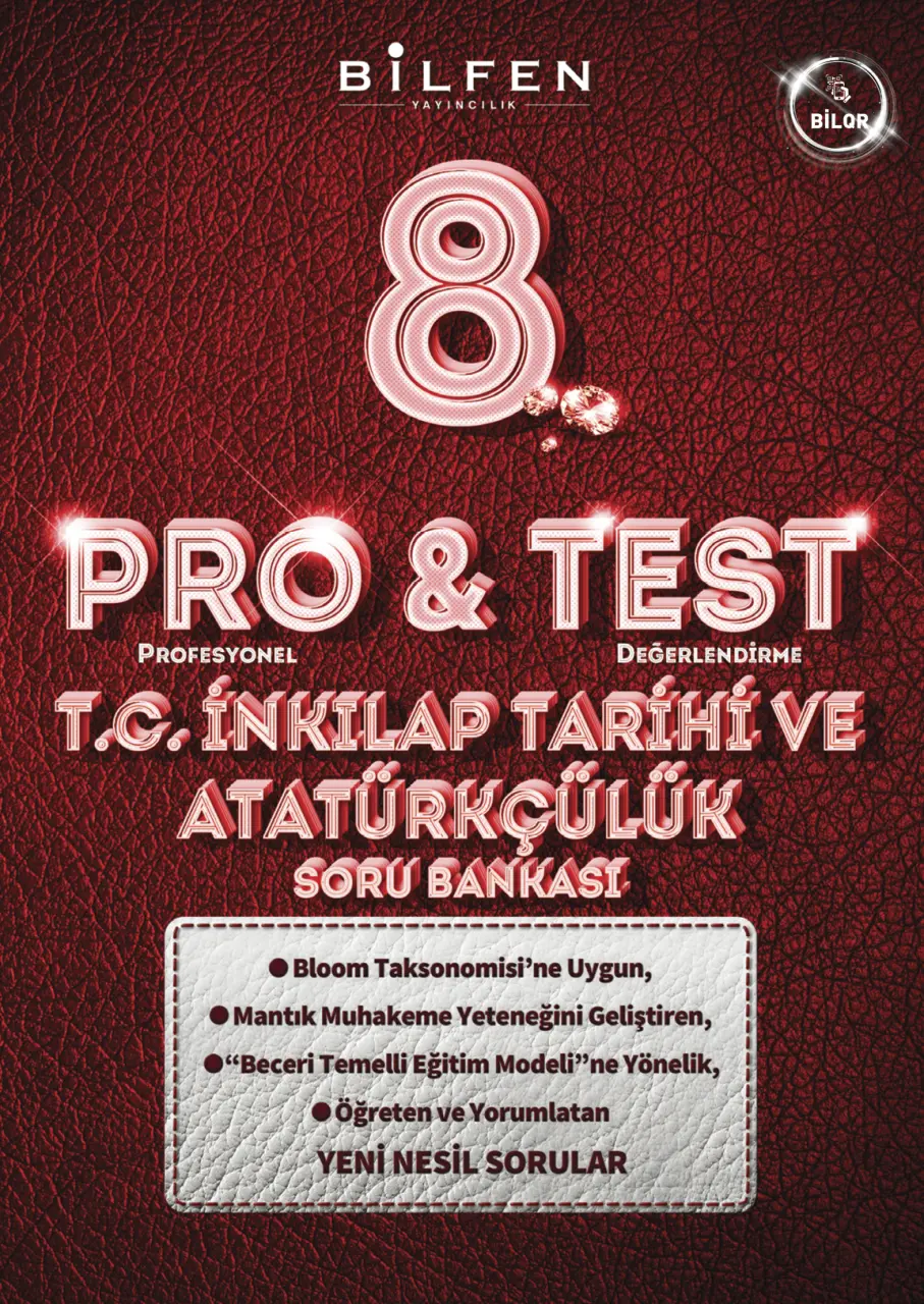 8. Sınıf T.C. İnkilap Tarihi ve Atatürkçülük Pro & Test Soru Bankası - Bilfen Yayıncılık