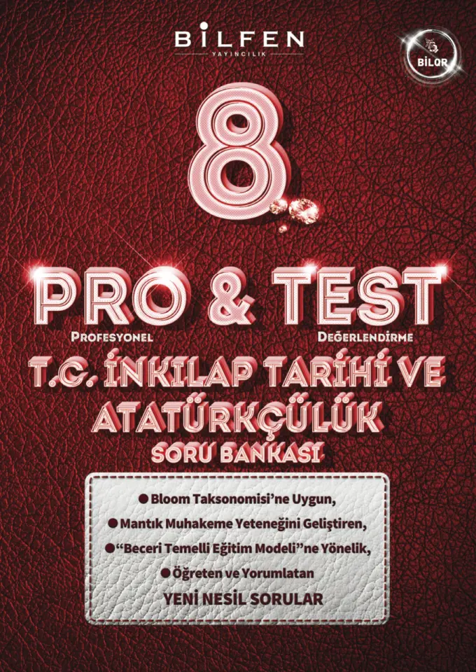 8. Sınıf T.C. İnkilap Tarihi ve Atatürkçülük Pro & Test Soru Bankası - Bilfen Yayıncılık