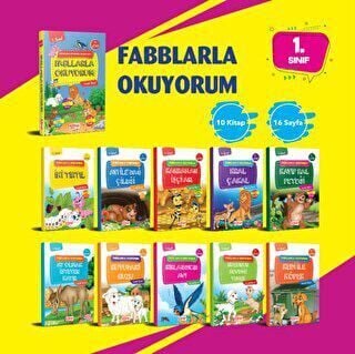 Fabllarla Okuyorum Serisi - 10 Kitap- Kitap Kulübü Çocuk Yayınları