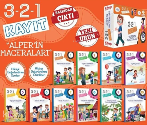 3-2-1 Kayıt Alper`in Maceraları - 10 Kitap - Kitap Kulübü Çocuk Yayınları