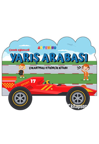 Taşıtlar Serisi / Yarış Arabası Çıkartmalı Etkinlik Kitabı - Artenino Yayıncılık