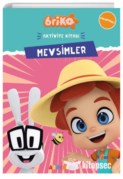 Briko - Mevsimler - Çıkartmalı Aktivite Kitabı Serisi - Artenino Yayıncılık