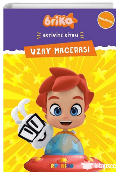 Briko - Uzay Macerası - Çıkartmalı Aktivite Kitabı Serisi - Artenino Yayıncılık