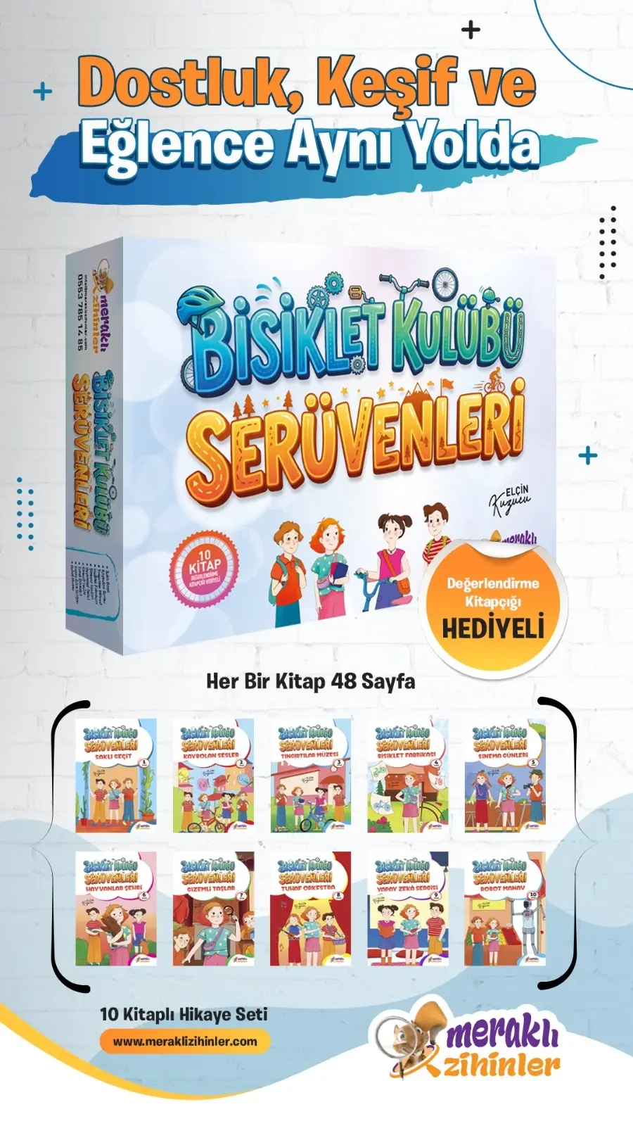 BİSİKLET KULÜBÜ SERÜVENLERİ (10 KİTAP) - MERAKLI ZİHİNLER