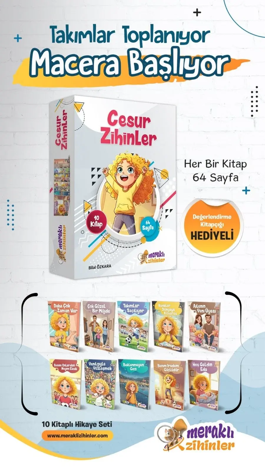 CESUR ZİHİNLER (10 KİTAP) - MERAKLI ZİHİNLER