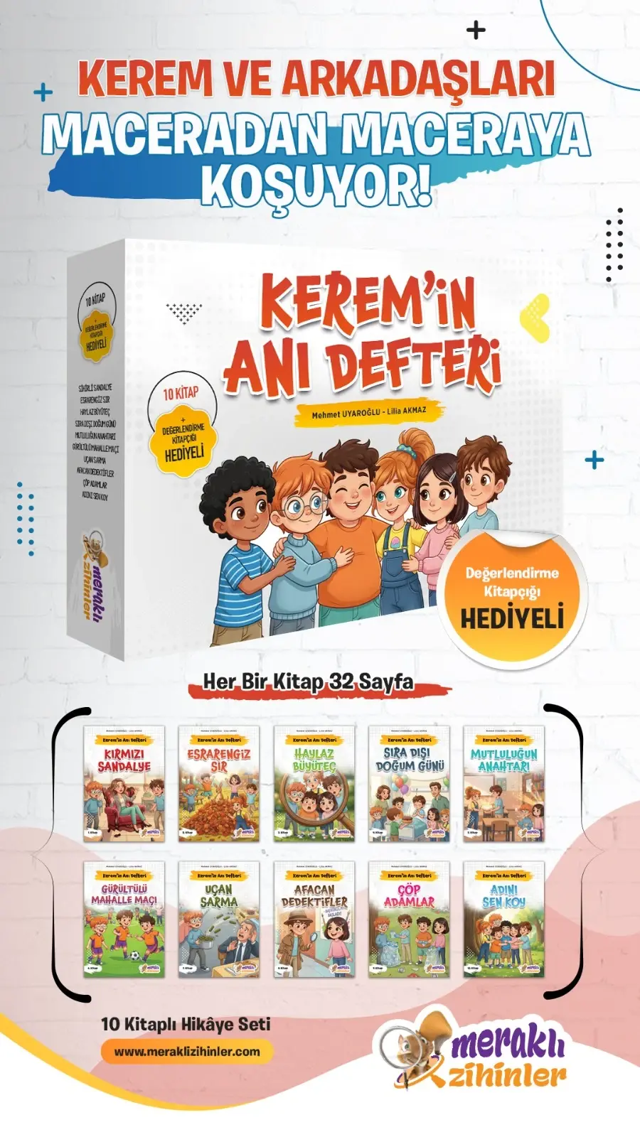KEREM'İN ANI DEFTERİ (10 KİTAP) - MERAKLI ZİHİNLER