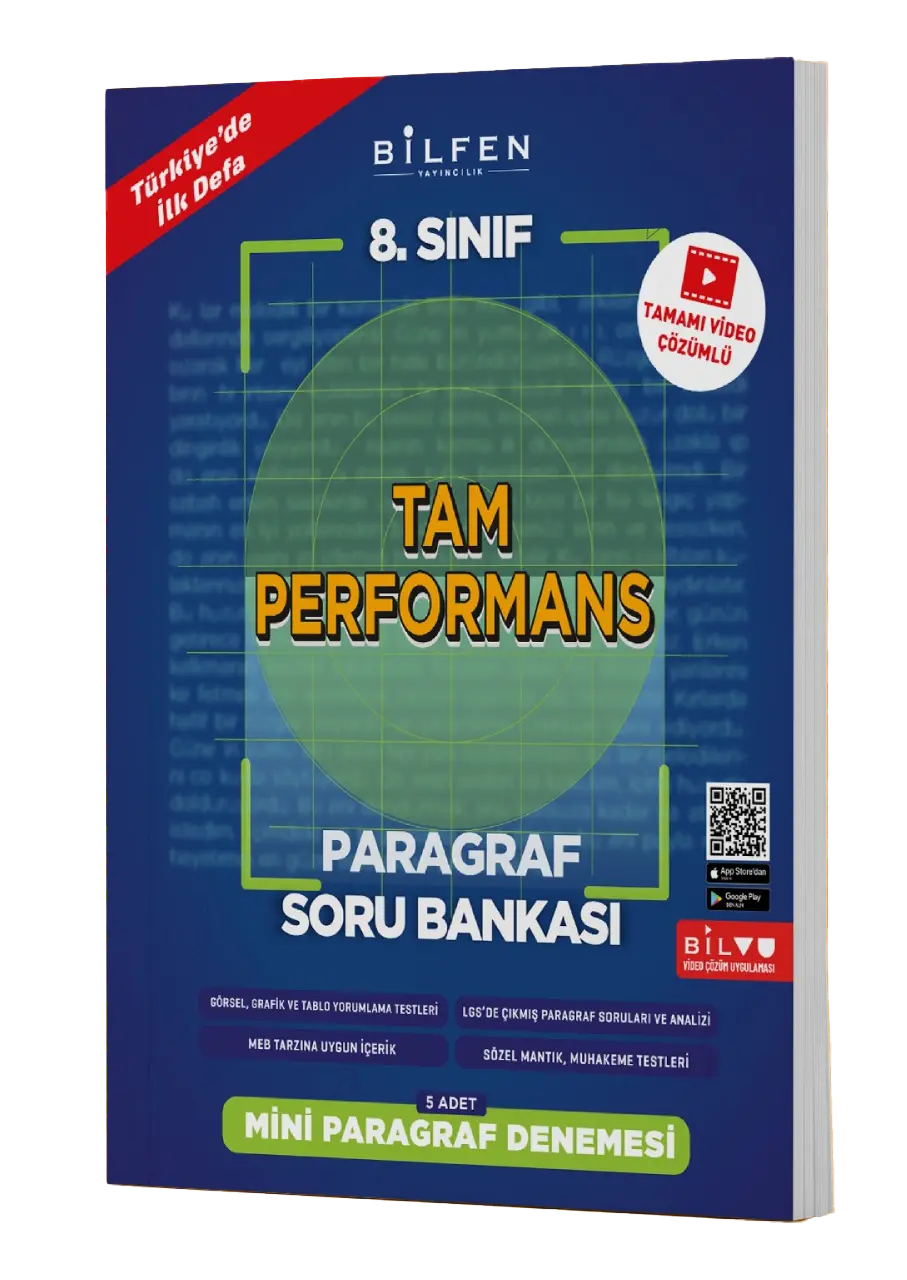 8. Sınıf Tam Performans Paragraf Soru Bankası - Bilfen Yayıncılık