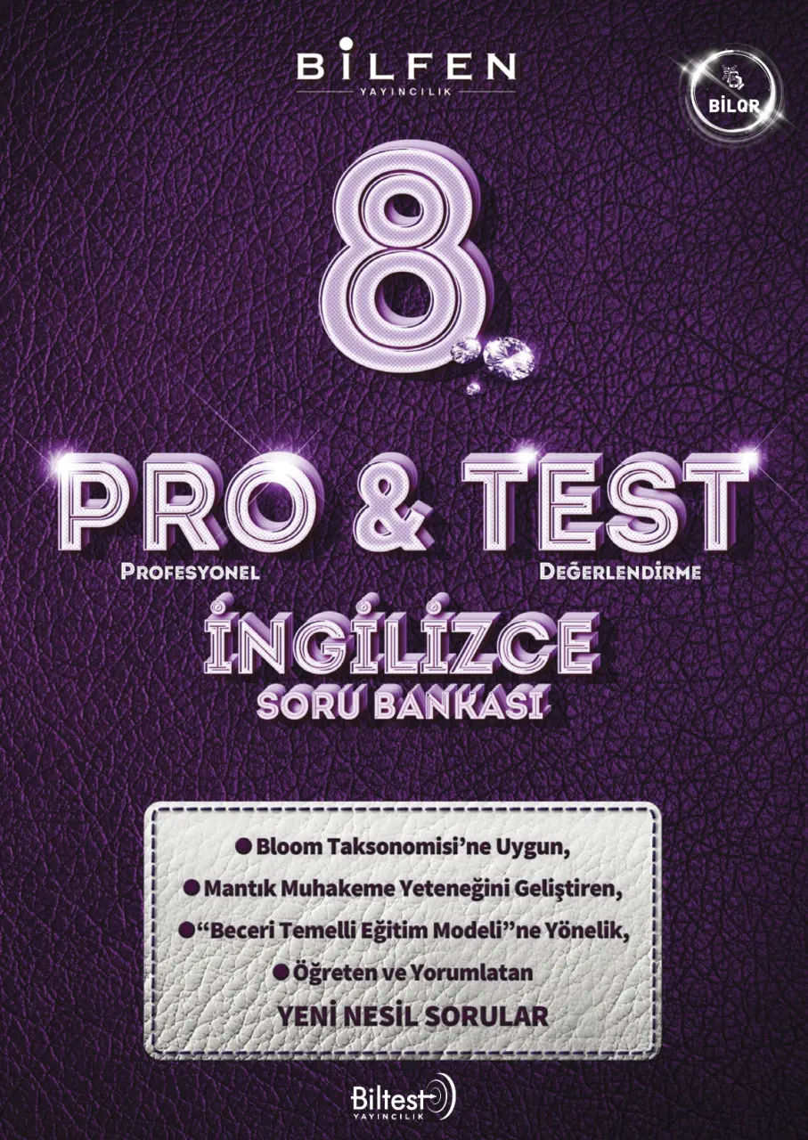 8. Sınıf İngilizce Pro & Test Soru Bankası - Bilfen Yayıncılık