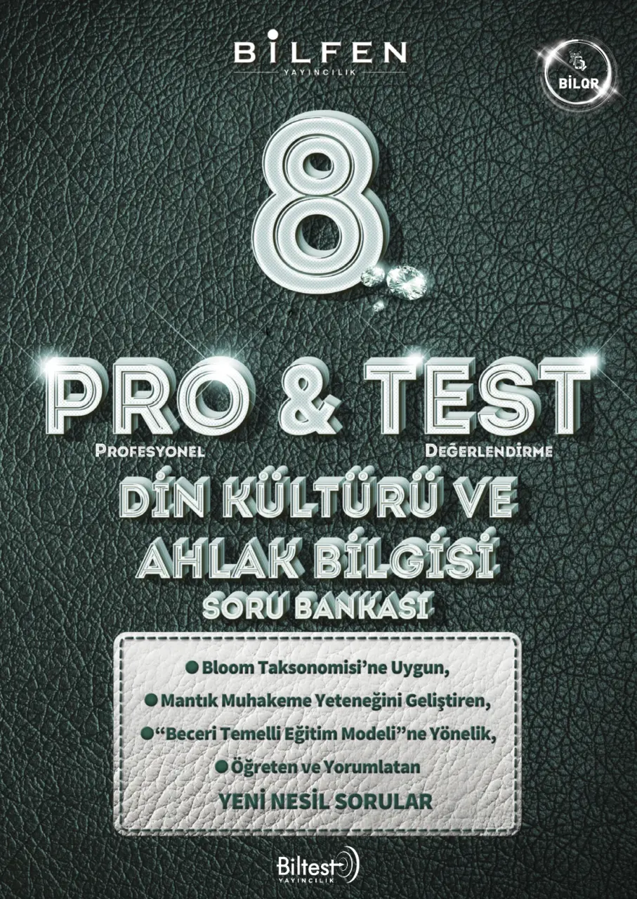 8. Sınıf Din Kültürü ve Ahlak Bilgisi Pro & Test Soru Bankası - Bilfen Yayıncılık