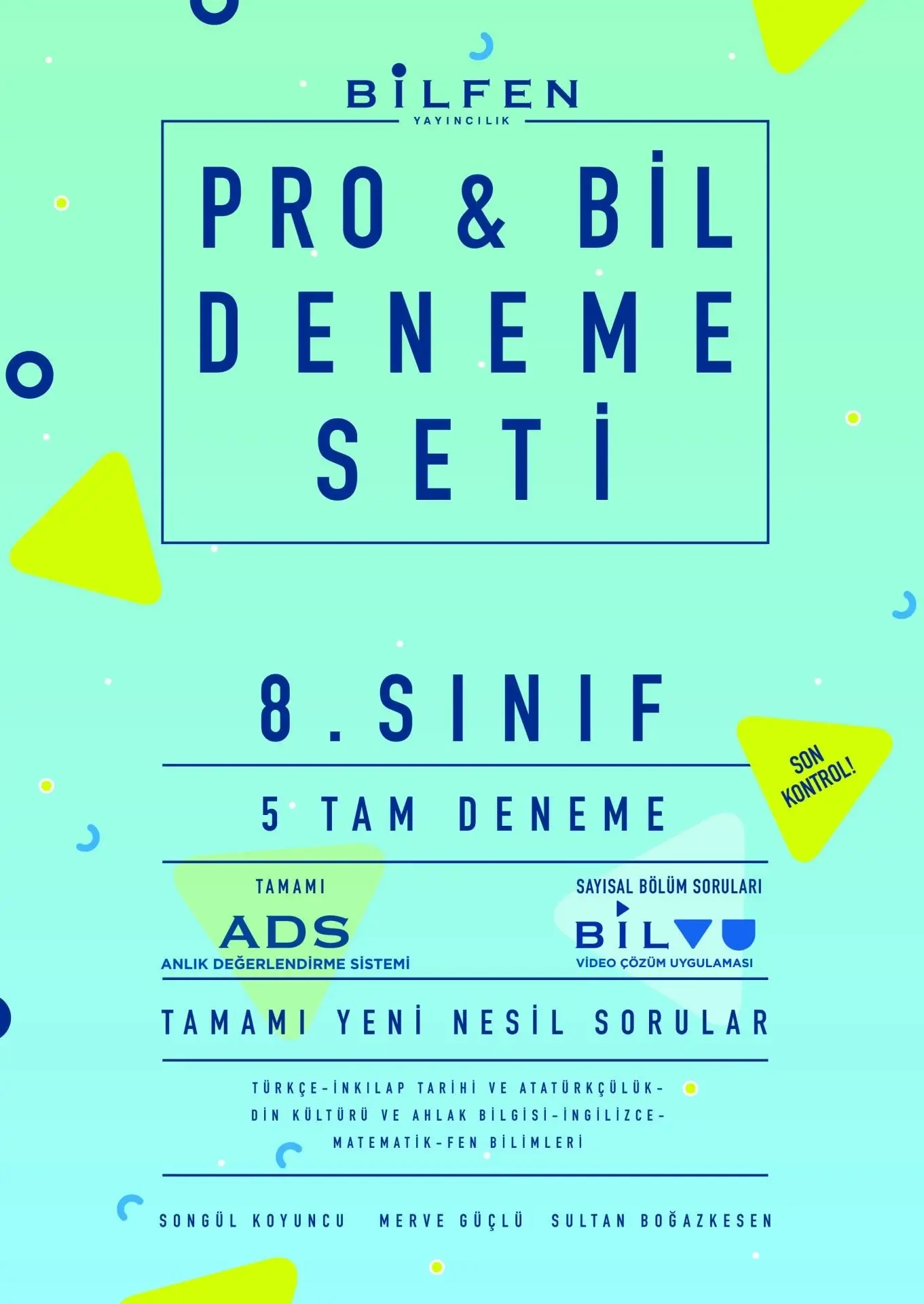8. Sınıf (LGS) Pro & Bil 5'li Deneme Seti - Bilfen Yayıncılık