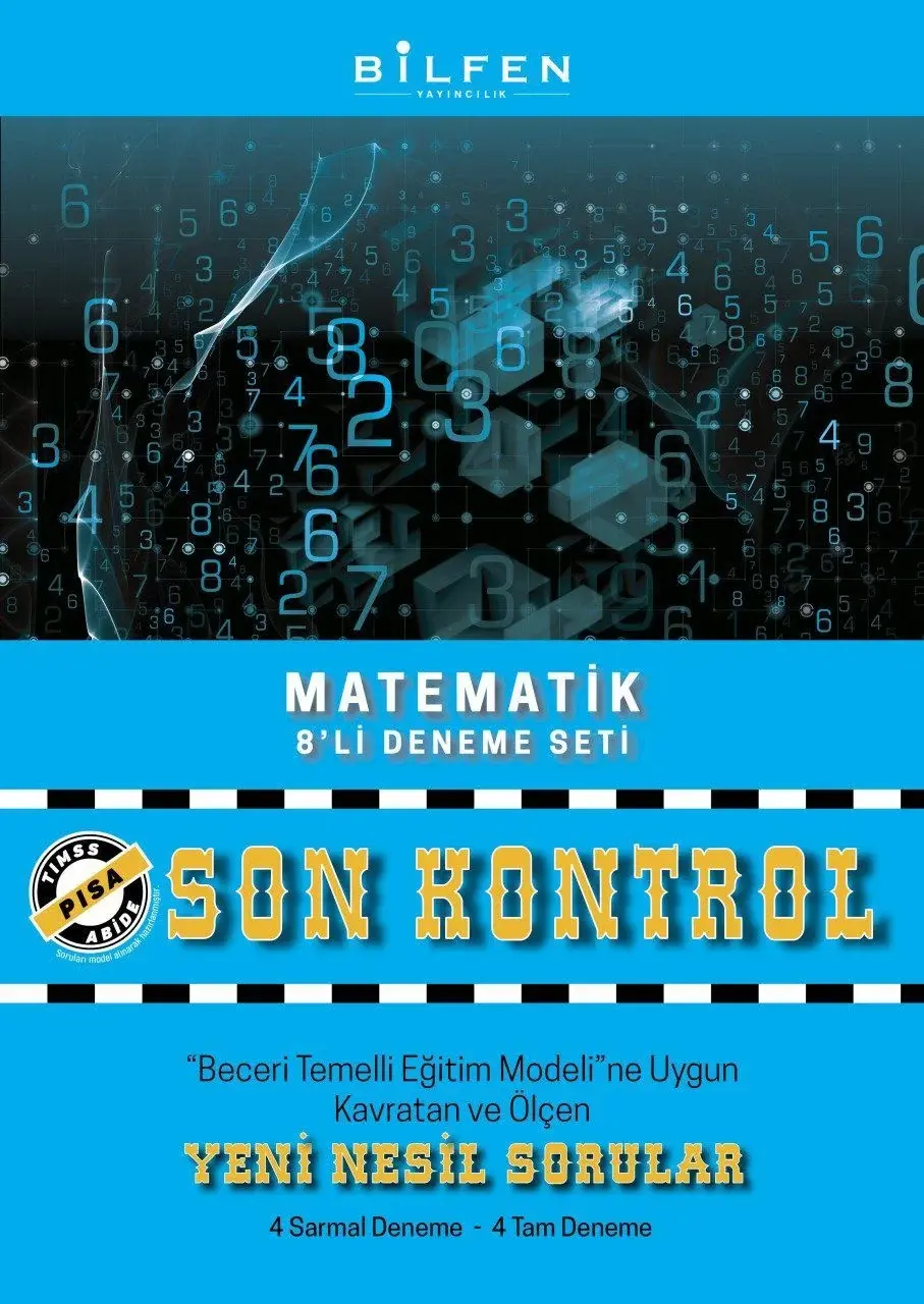 8. Sınıf Matematik Son Kontrol 8'li Deneme - Bilfen Yayıncılık