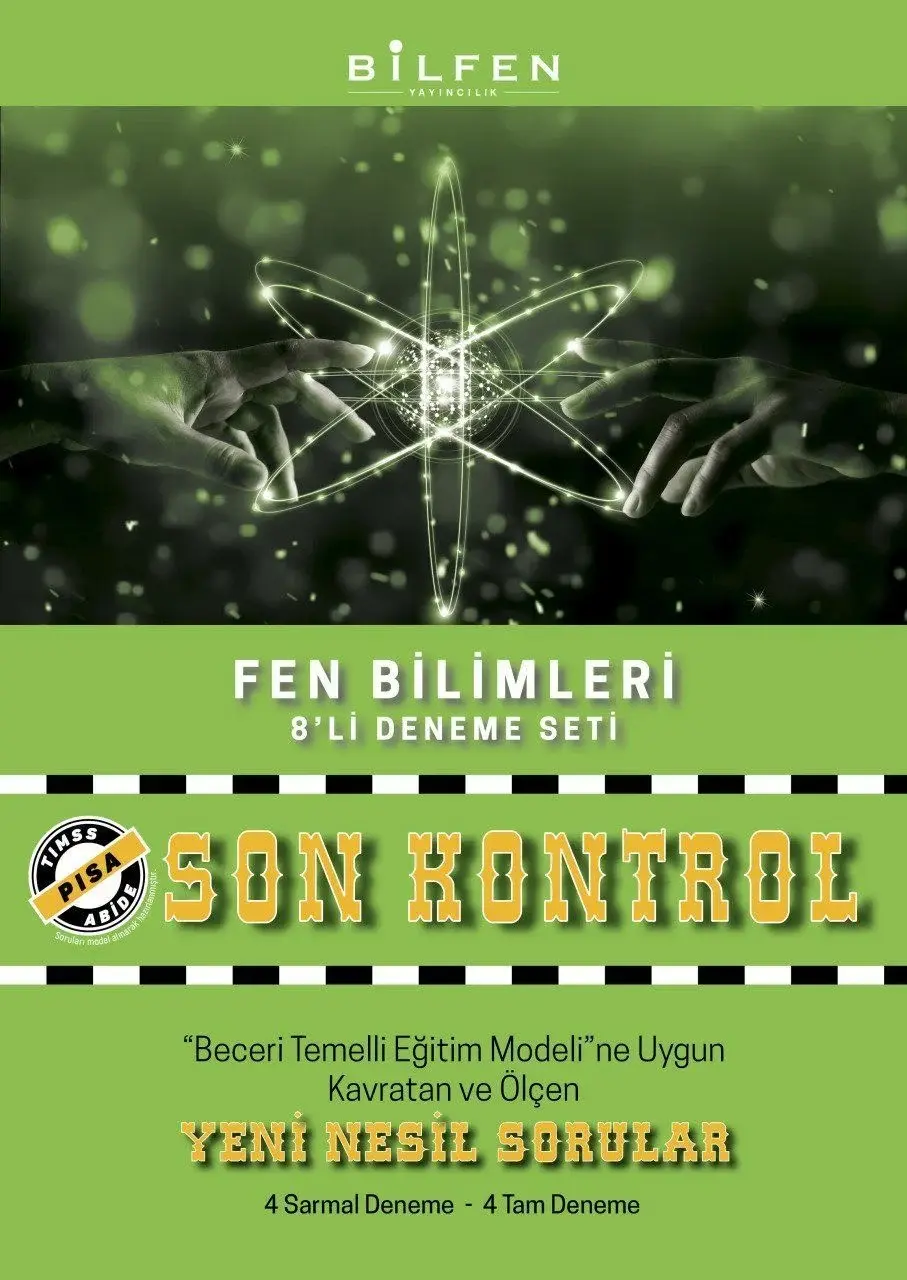 8. Sınıf Fen Bilimleri Son Kontrol 8'li Deneme - Bilfen Yayıncılık