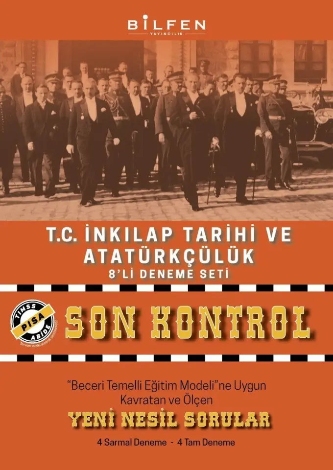 8. Sınıf T.C. İnkılap Tarihi ve Atatürkçülük Son Kontrol 8'li Deneme - Bilfen Yayıncılık