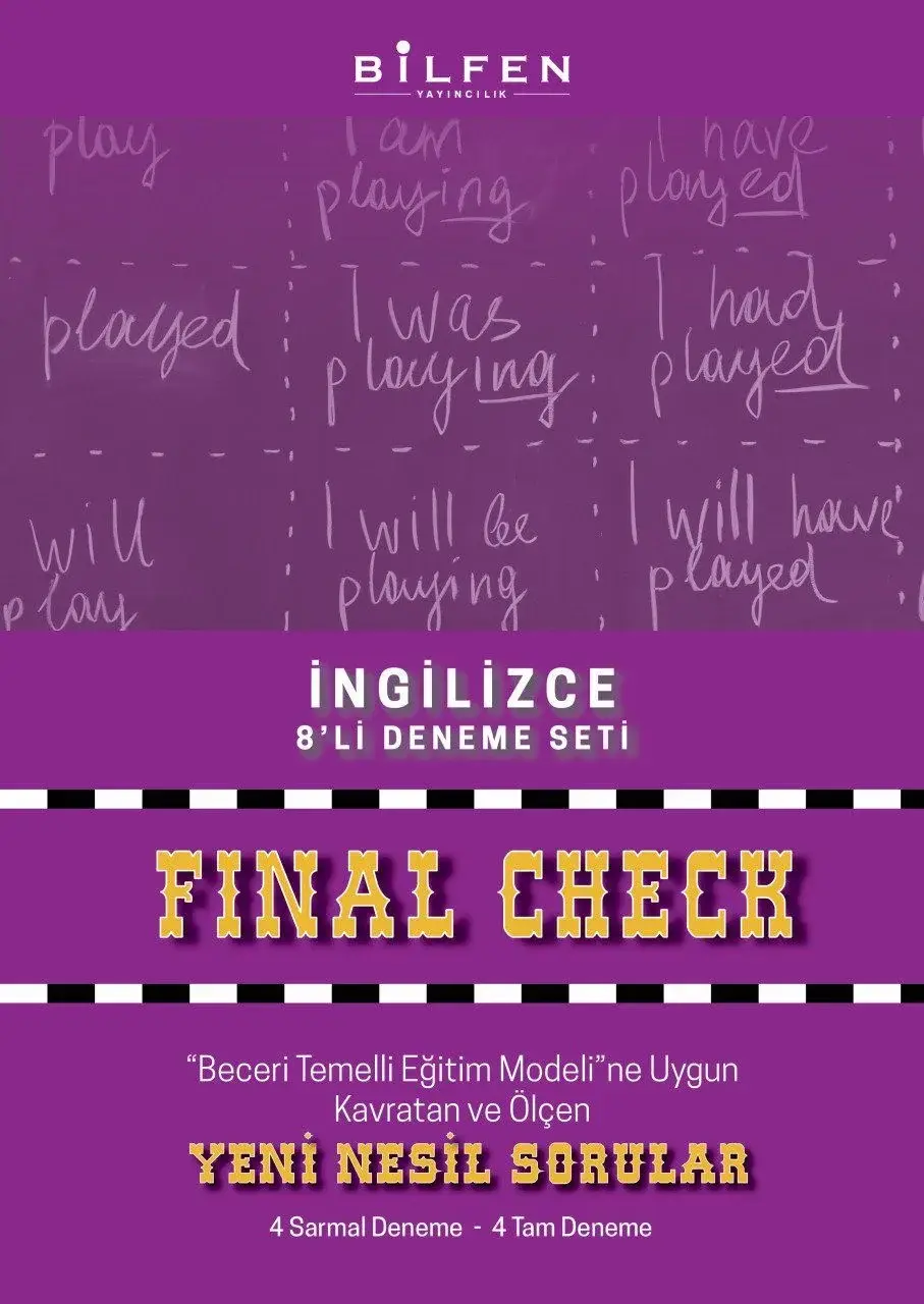 8. Sınıf İngilizce Son Kontrol 8'li Deneme - Bilfen Yayıncılık