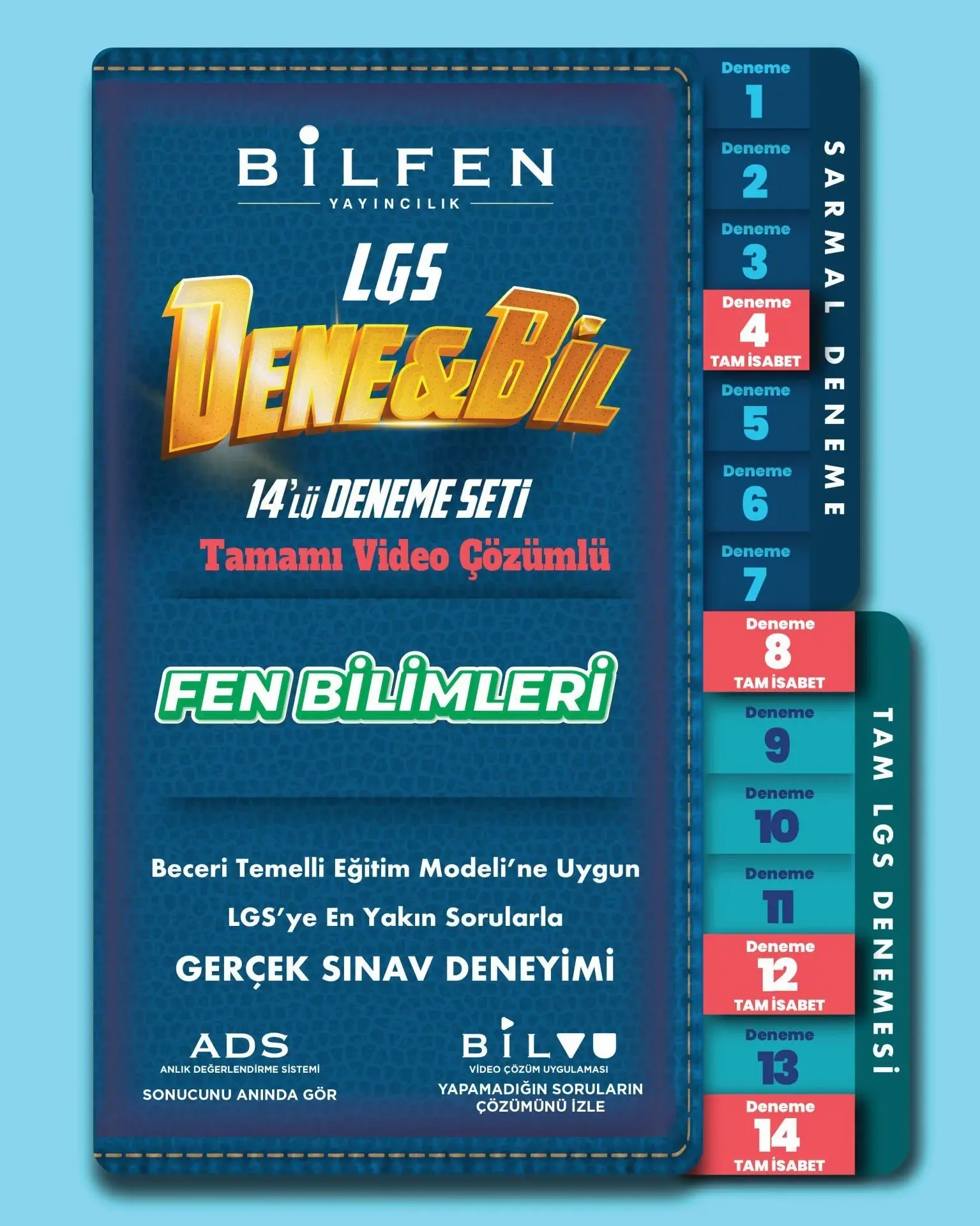 8. Sınıf Dene & Bil Fen Bilimleri 14'lü Deneme - Bilfen Yayıncılık