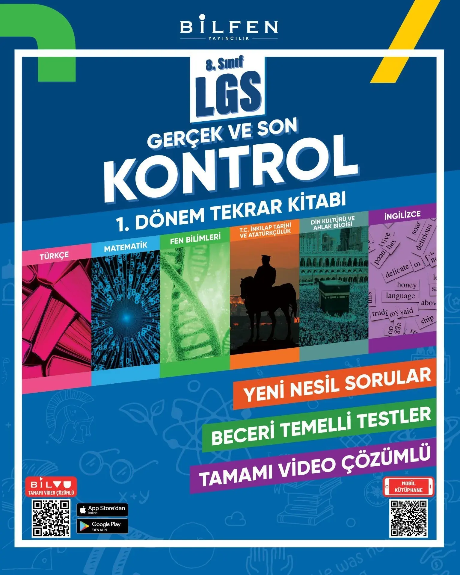 8. Sınıf ( LGS ) Gerçek ve Son Kontrol 1. Dönem Tekrar Kitabı - Bilfen Yayıncılık