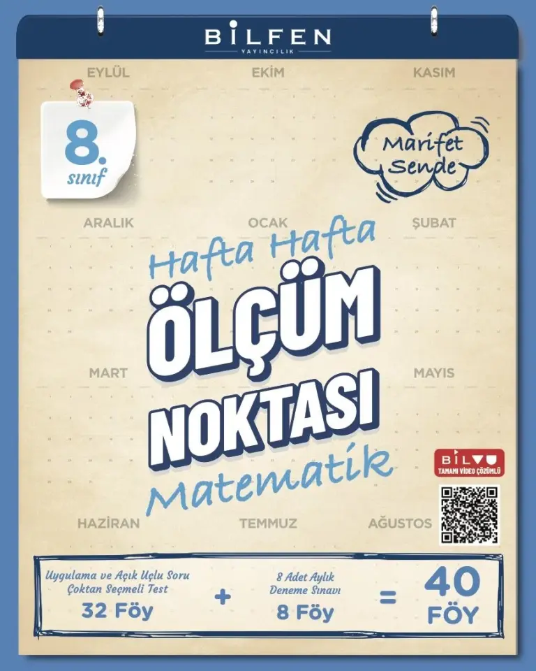 8. Sınıf Matematik Hafta Hafta Ölçüm Noktası - Bilfen Yayıncılık