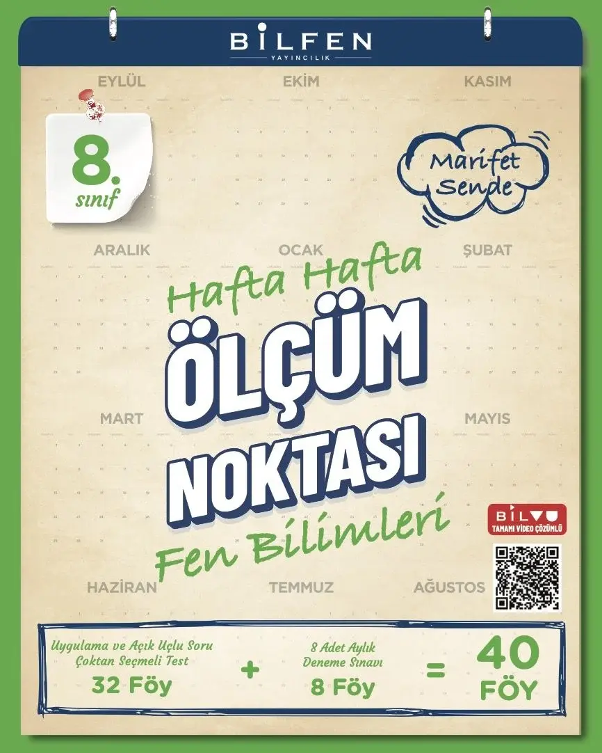 8. Sınıf Fen Bilimleri Hafta Hafta Ölçüm Noktası - Bilfen Yayıncılık