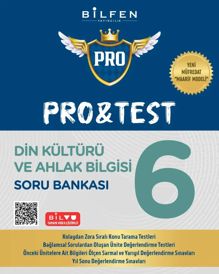 6. Sınıf Din Kültürü ve Ahlak Bilgisi Pro & Test Soru Bankası - Bilfen Yayıncılık