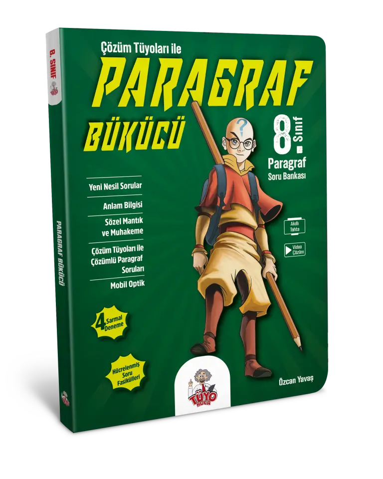 8. Sınıf Çözüm Tüyoları ile Paragraf Bükücü Soru Bankası -  Tüyo Hoca Yayınları