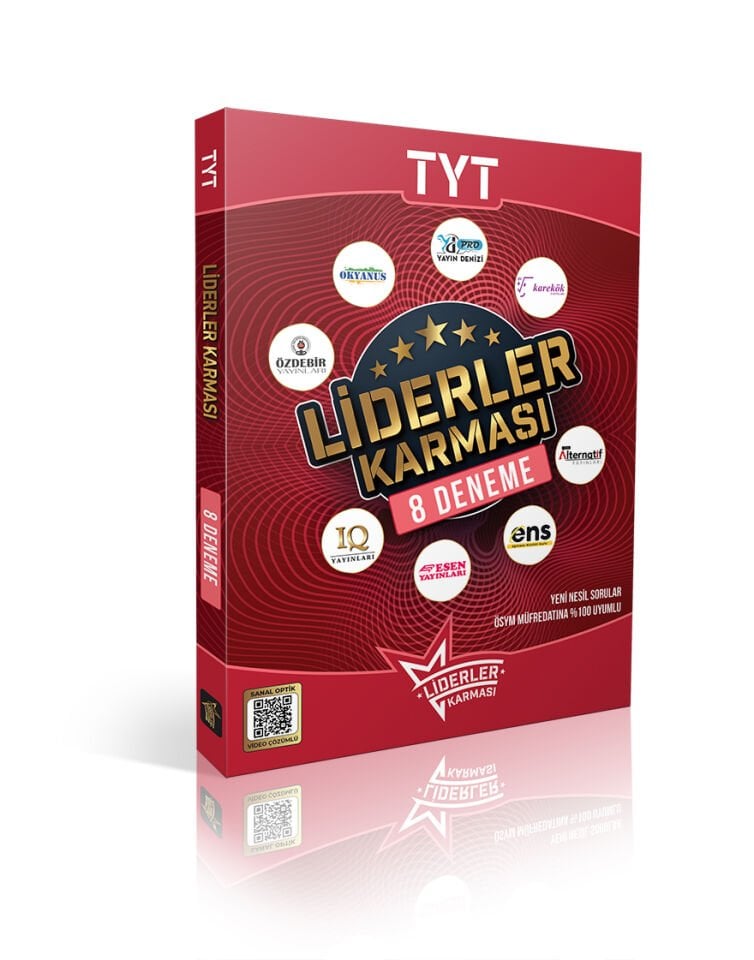 Tyt - 8 Deneme  Seti Video Çözümlü Ösym Formatında - Liderler Karması