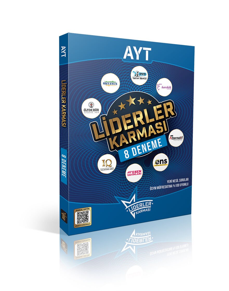 Ayt - 8 Deneme  Seti Video Çözümlü Ösym Formatında - Liderler Karması