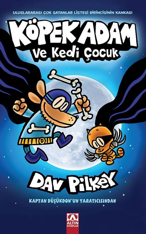 Köpek Adam 4 - Köpek Adam ve Kedi Çocuk - Dav Pilkey - Altın Kitaplar Yayınevi
