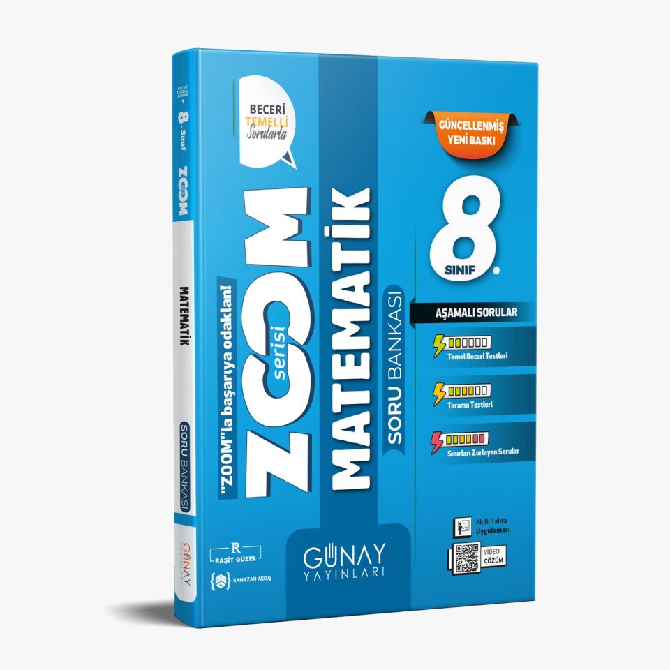 8. Sınıf Zoom Serisi Matematik Soru Bankası - Günay Yayınları