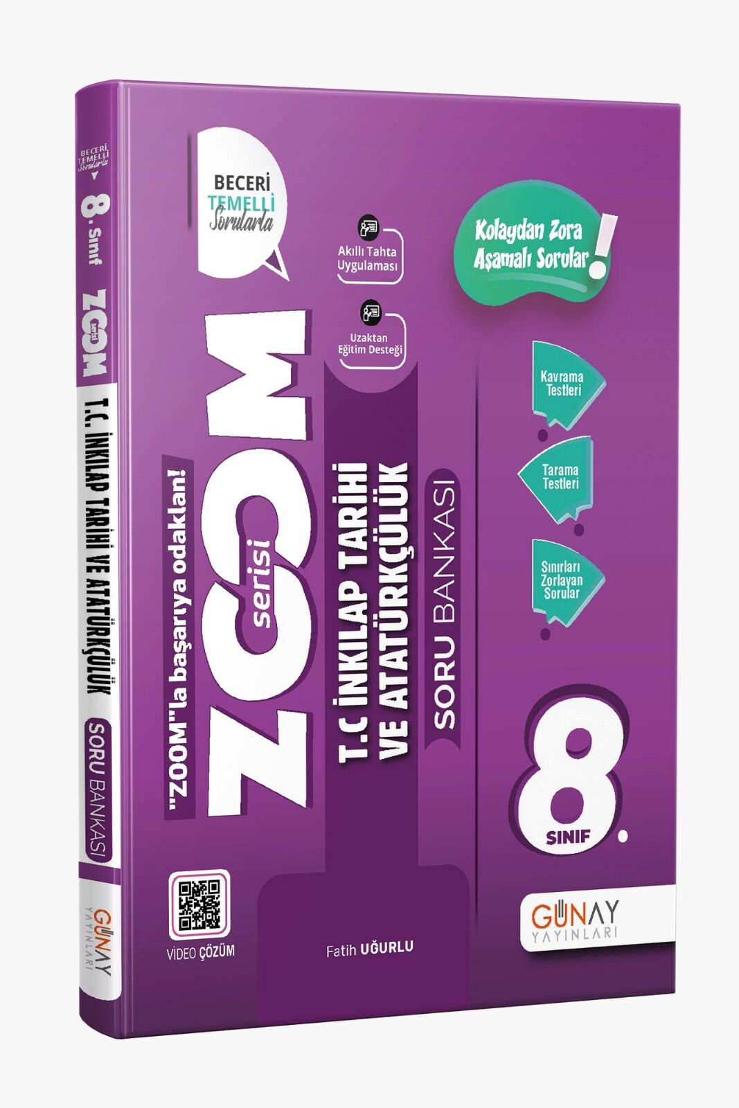 8. Sınıf Zoom Serisi T.C. İnkılap Tarihi ve Atatürkçülük Soru Bankası - Günay Yayınları